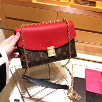 ITSK女包2020新款印花撞色链条包老花复古包时尚手提包百搭单肩斜挎包锁扣小方包