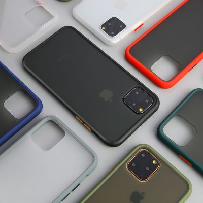 新款iPhone11手机壳苹果x撞色磨砂全包XsMax/XR套7plus/8p/6s男女保护套
