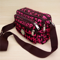 经典款2019百搭拉链单肩包斜挎包牛津布中老年妈妈包尼龙布包女包