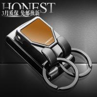 厂家直销穿皮带钥匙扣厂家直销 男士腰挂式金属双环钥匙扣