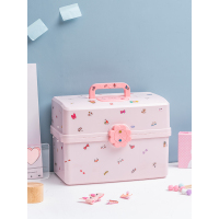 儿童发饰收纳盒大容量发夹皮筋宝宝头绳饰品女孩发卡首饰盒子多层