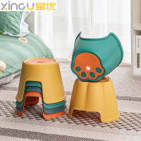 儿童塑料小凳子家用卡通可坐人防滑儿童凳沙发浴室储物收纳凳