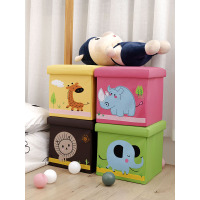 卡通收纳箱板凳储物可坐沙发方形皮革家用床边放衣服椅子卧室神器