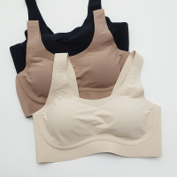 裸感乳胶内衣薄款无钢圈光面无痕文胸舒适运动型胸罩