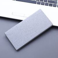 帆布钱包男长款超薄日系折叠学生简约复古布款男士潮牌亚麻布钱夹