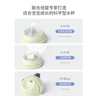 PPSU吸管学饮杯鸭嘴奶瓶6个月宝宝饮水杯手柄婴儿杯子1岁儿童两用