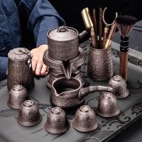 紫砂懒人半全自动茶具套装家用功夫茶杯石磨茶壶泡茶神器客厅整套