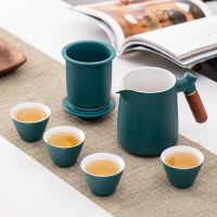 户外陶瓷泡茶壶旅行功夫茶具套装杯子便携式防烫快客杯