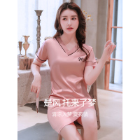 冰丝睡裙女夏季薄款夏天新款性感仿真丝女士2021年睡衣高级感春夏