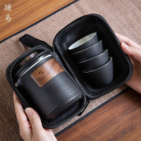 陶瓷快客杯一壶四杯便携包式旅行功夫茶具套装户外简约随身泡茶壶