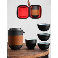 旅行茶具套装便携式包快客杯一壶二杯单人户外随身茶杯泡茶壶小套