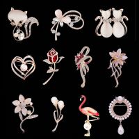 胸针女春季高档韩版气质奢华水钻百搭可爱胸花别针固定衣服装饰品