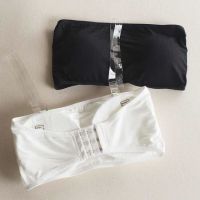 韩版抹胸文胸无肩带女背心带胸垫美背裹胸内衣女学生防走光围胸