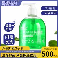 芦荟抑菌洗手液清香型杀菌消毒保湿按压瓶500g儿童家用家庭装批发