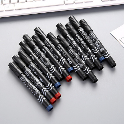 [10支装]-加浓型大头笔 中性笔 记号笔 塑料油性唛头笔 速干防水标记笔