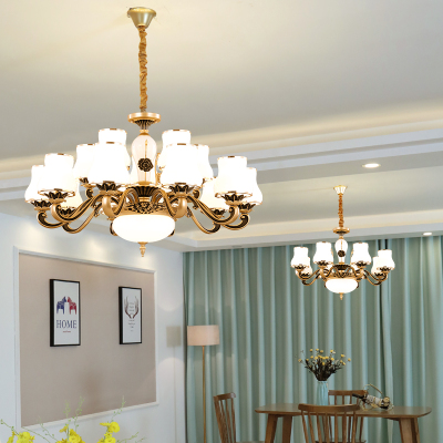 欧式客厅灯吊灯现代简约奢华大气家用别墅大厅餐厅灯具灯2021新款