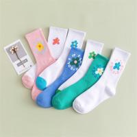 GOLF经典wang小花简约潮流春夏款中筒袜子泫雅长袜女袜情侣滑板袜