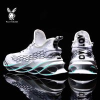 花花公子国际出品PLAYYOUNG飞织男士鱼麟设计休闲鞋