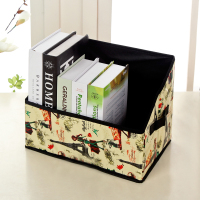 简易书箱学生教室书立书架书房桌面折叠书本文具整理收纳盒|浅黄色巴黎 尺寸看详情