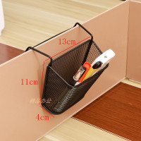 铁艺挂钩花架办公桌三角花架置物架办公室收纳挂架桌架阳台转角架|黑色挂蓝 1层