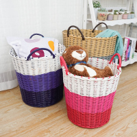 脏衣篓家用大容量神器子藤编编织框号装放服的桶洗衣篮玩具收纳筐