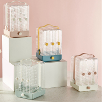 耳环首饰收纳盒耳钉耳饰展示架大梳妆台女家用手饰品项链收拾盒子