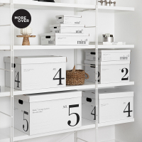 收纳箱小号纸箱收纳盒玩具化妆品衣柜整理储物箱|Karbo收纳盒系列 mini3号35cm*25cm*10cm两个装