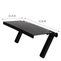 显示器置物架电视机顶盒支架屏幕收纳盒路由器收纳架免打孔挂架子|1个装(间距大于16CM可用) 1层