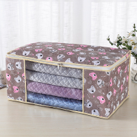 整理袋加厚无纺布衣服收纳袋软收纳箱衣物棉被子搬家用透明|小熊 热卖3中2大+送1个小号