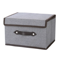 收纳箱特大号装衣服被子防水收纳箱折叠儿童玩具收纳盒宿舍储物箱|仿棉麻-经典灰 店主推-荐超大号+大号