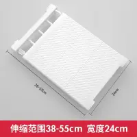 衣柜隔板分层架免钉置物架鞋柜分层架收纳架宿舍可伸缩橱柜隔层架|四色选长38-55cm宽24cm 1层
