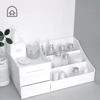 栋哈宿舍桌面化妆品收纳盒梳妆台文具杂物整理盒抽屉式大号置物架