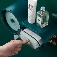 一次性洗脸巾置物架轻奢纸巾盒收纳盒壁挂式免打孔卫生间防尘防水