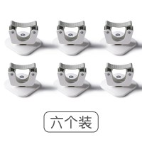 拖把夹挂钩拖布浴室家用墩布免打孔壁挂卫生间置物收纳架墙上神器|6个装(家庭装:买的多省得多)