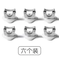 拖把夹挂钩拖布浴室家用墩布免打孔壁挂卫生间置物收纳架墙上神器|6个装(家庭装:买的多省得多)