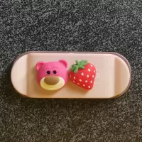 电源插头挂钩厨房无痕数据线收纳桌面理线器插座线卡子壁挂固定器|草莓熊