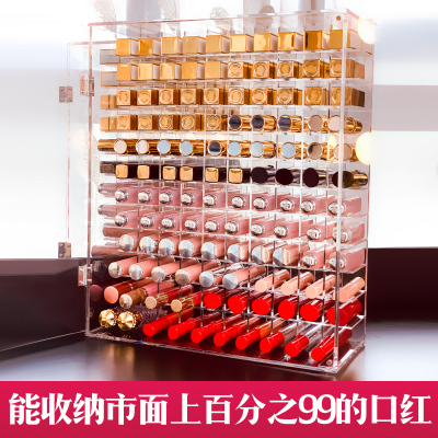 李佳琦同款口红收纳盒亚克力网红颜料收纳多格口红盒子唇釉置物架