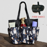 网眼洗澡篮浴室收纳包便携手提洗浴可折叠袋子健身洗漱兜游泳沐浴|大号升级7658拉锁封口网底漏水