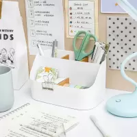 创意小清新收纳盒多功能笔筒学生用简约桌面置物架少女ins化妆盒