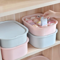 家用内衣收纳盒学生宿舍文胸内裤袜子整理盒桌面塑料分格收纳箱b