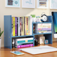 简易书桌上的儿童书架桌面置物架办公室收纳小型学生多层伸缩书柜