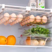 冰箱收纳盒抽屉式鸡蛋架托用鸡蛋盒收纳神器蛋架内部置物架挂篮