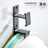 脸盆架壁挂式免打孔洗澡洗脸盆浴室放盆架置物架卫生间盆子收纳架|黑色双层(免打孔两用)