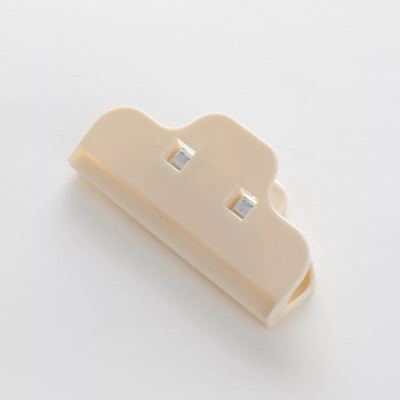 家用食品食物密封夹 塑料袋封口夹奶粉茶叶零食袋密封夹子|食品封口夹(米白色5只装)