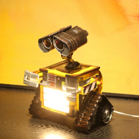 wall-e瓦力机器人 抽纸盒 复古客厅纸巾盒创意卷纸盒可爱铁艺|瓦力-台灯-插线头手可动