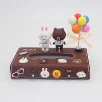 车载纸巾盒女多功能可爱卡通汽车抽纸套创意个性车内装饰用品大全|熊气球公仔纸巾盒+送纸巾不带垫