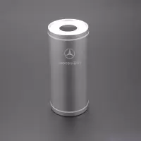 奔驰e300l c200glcgla抽纸筒车载纸巾筒创意纸巾盒圆形汽车内饰品|银色Mercedes-Benz