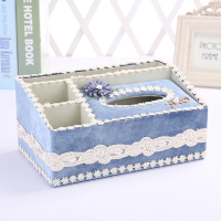 多功能纸巾盒抽纸盒客厅遥控器收纳盒客用简约可爱茶几收纳盒家居