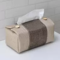 抽纸盒纸巾盒家用客厅茶几简约北欧创意餐巾卷纸抽盒纸巾套车载|灰色