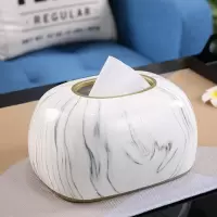 美式轻奢纸巾盒纸抽盒家居客厅简约茶几摆件抽纸盒北欧现代收纳盒|A款纸巾盒